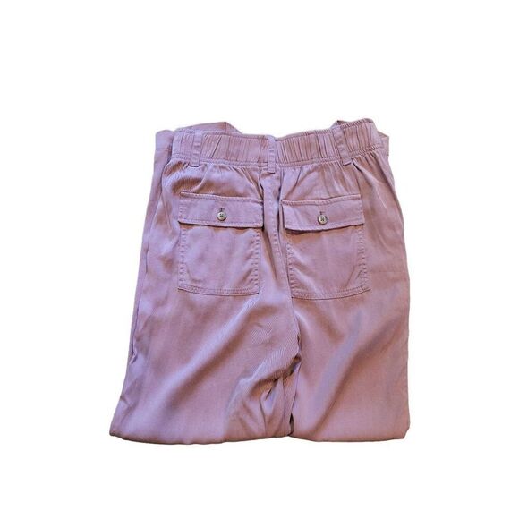 GAP Easy Pants Women's 2 Rose Lyocell High Rise Pull On Tapered - Picture 2 of 3